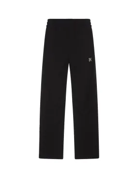 PALM ANGELS Black Straight Leg Joggers With PA Monogram