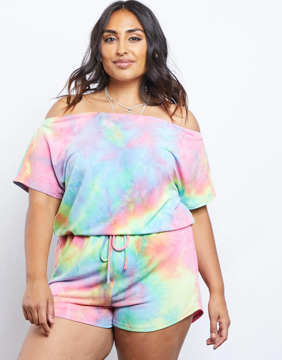 Plus Size Splash of Color Romper