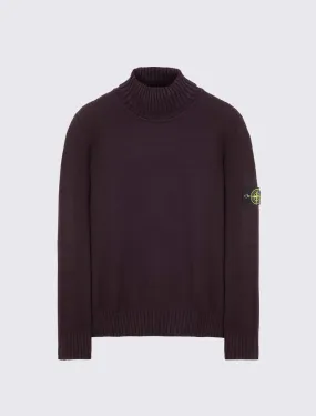 Polo Neck Knit in Winter Cotton