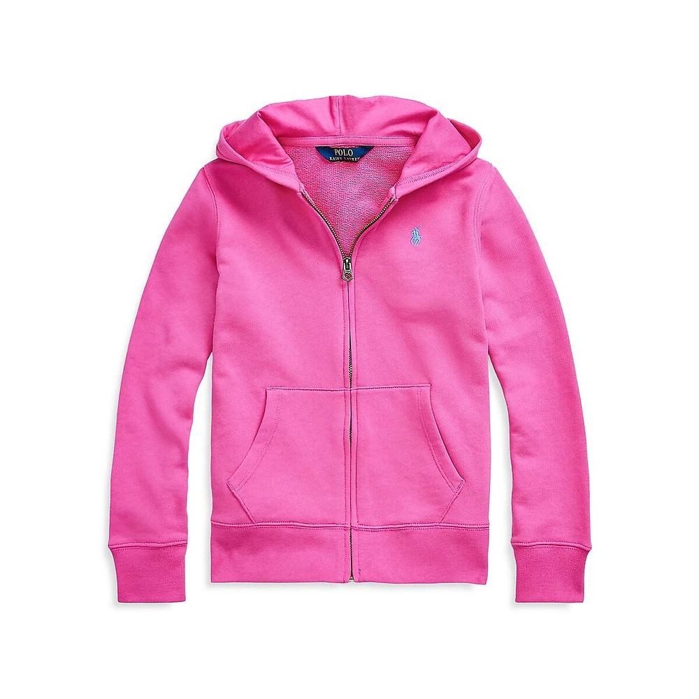 Polo Ralph Lauren Girl's Terry Full-Zip Hoodie