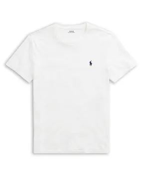 POLO RALPH LAUREN Polo Ralph Lauren Custom Slim Fit Jersey Crewneck T-Shirt - White