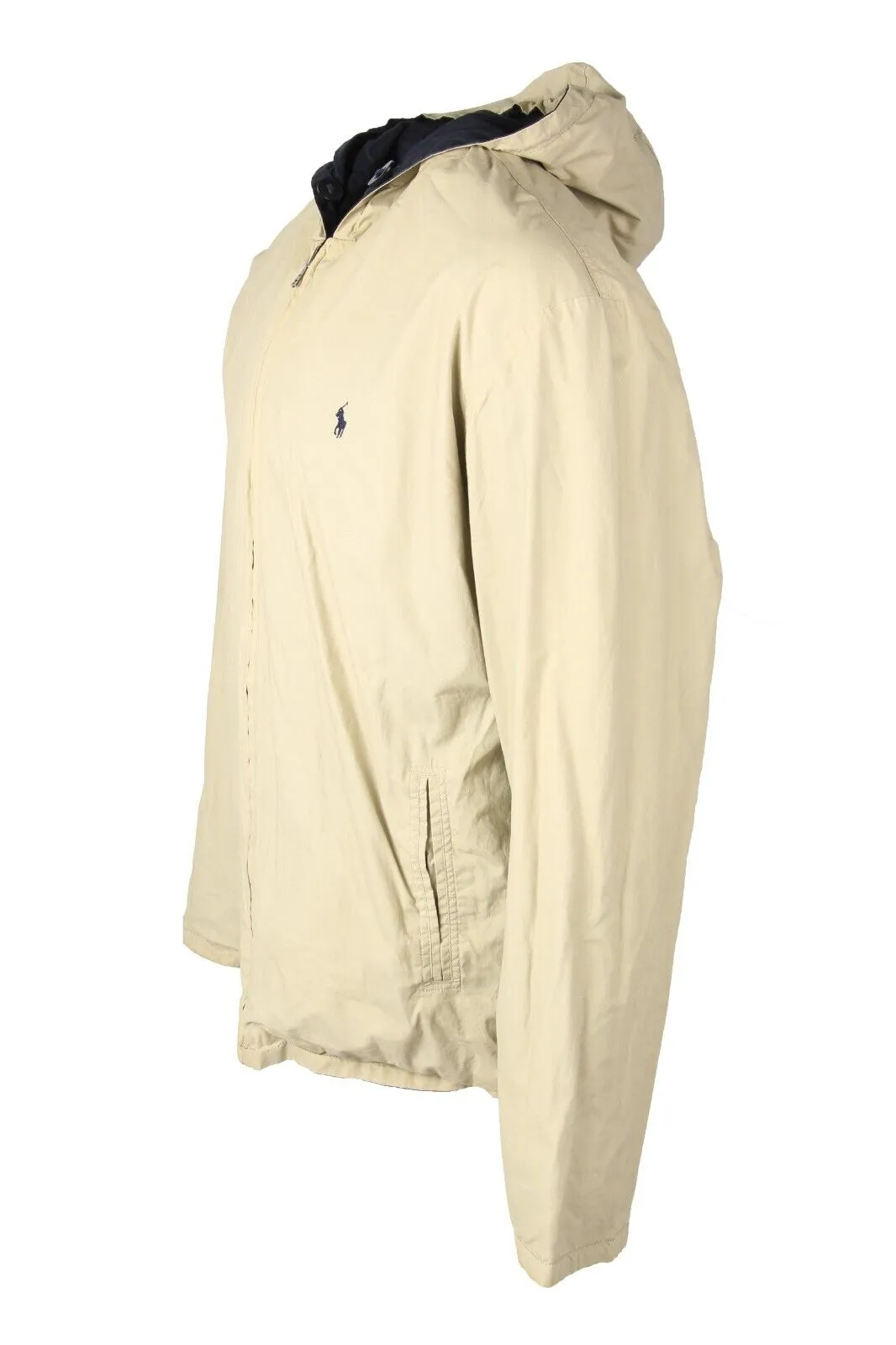 Polo Ralph Lauren Reversible Hooded Harrington Jacket Navy/Tan Size XL - Pepper Tree London