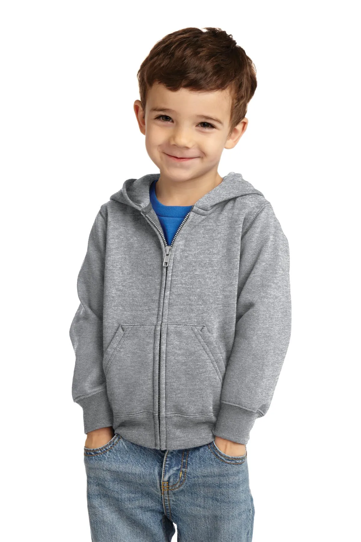 Port & Company Toddler Core Fleece Full-Zip Hooded Sweatshirt. CAR78TZH