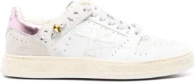 Premiata Quinn perforated leather sneakers White