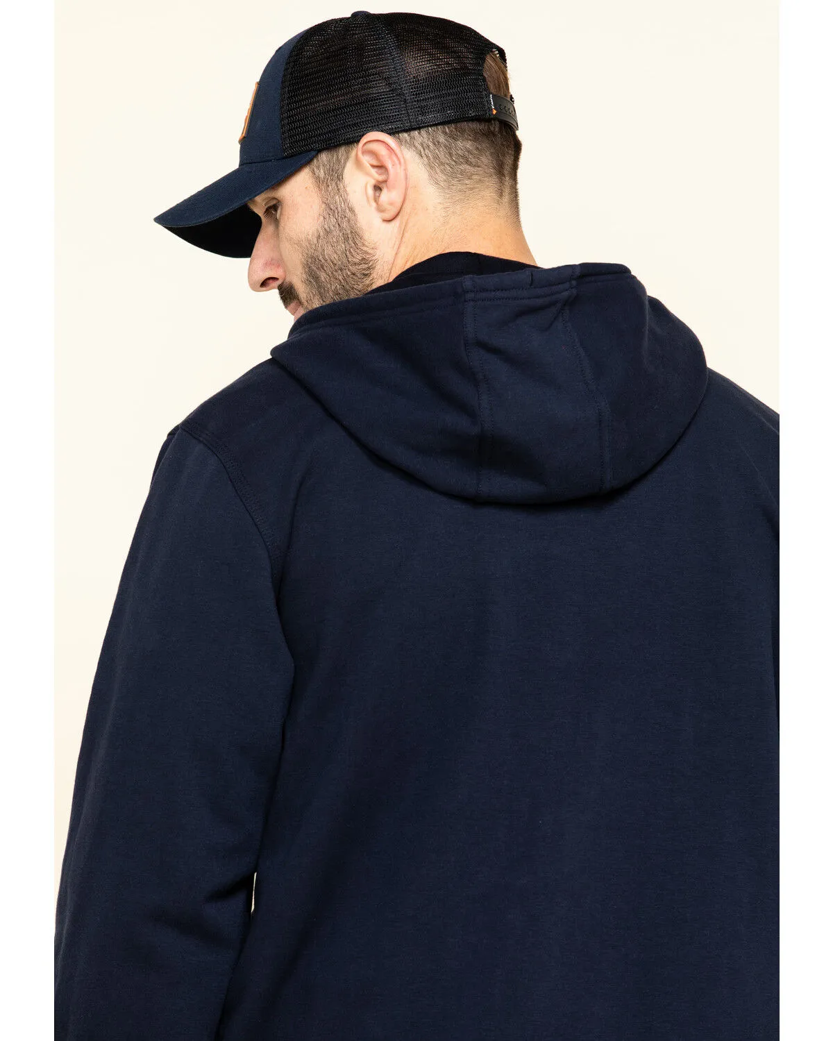 Product Name:  Hawx Men's FR Zip Up Fleece Work Hoodie - Tall