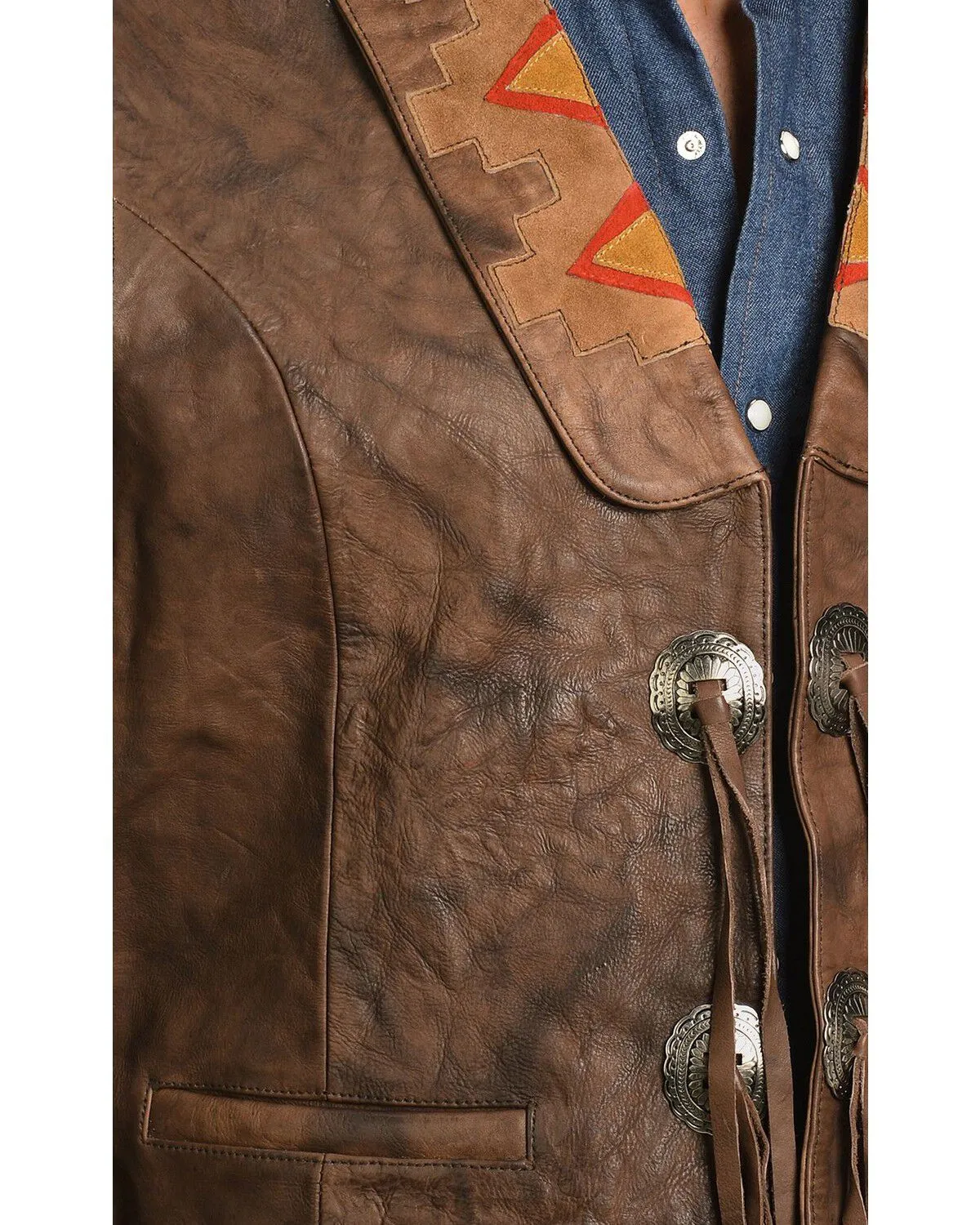 Product Name:  Kobler Circle of Life Leather Vest