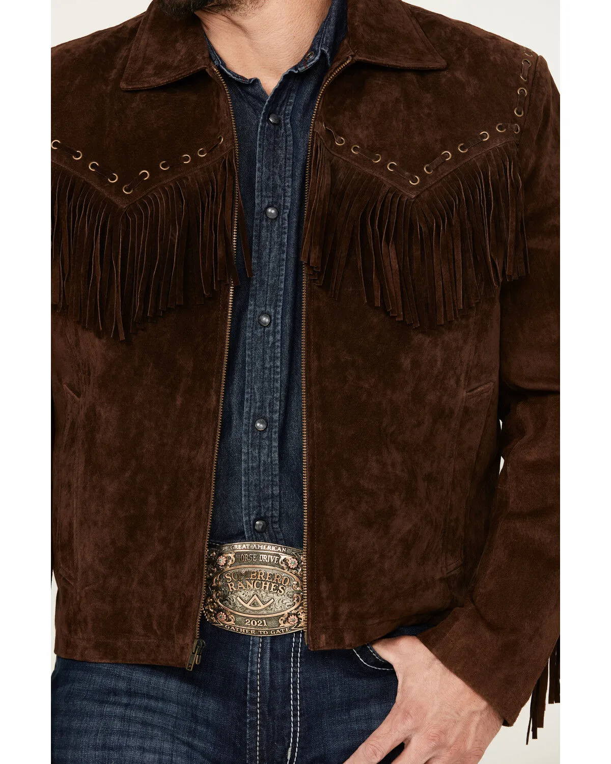 Product Name:  Scully Men's Leather Fringe Jacket