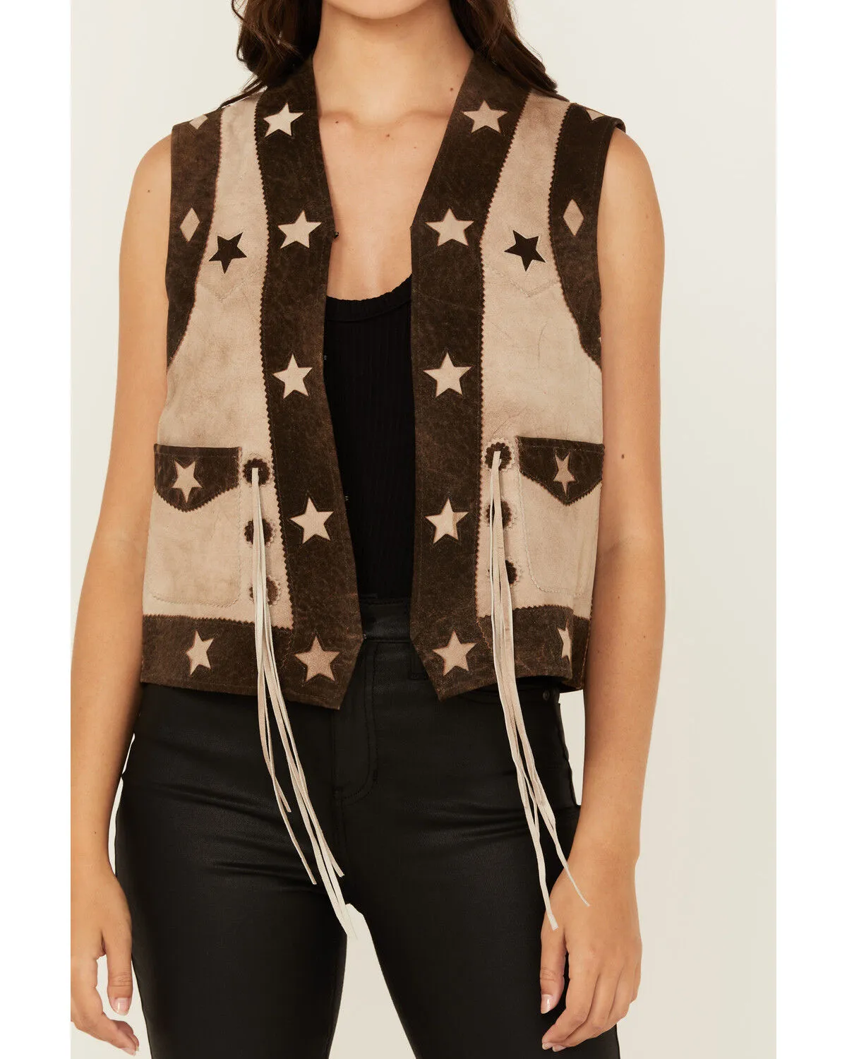 Product Name:  Scully Women's Star Leather Vest