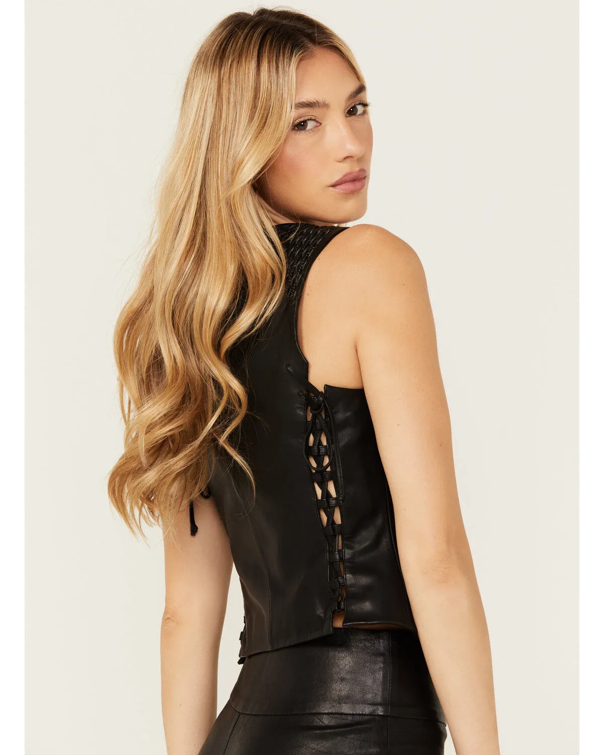 Product Name:  Wonderwest Women's Chain and Braid Leather Vest