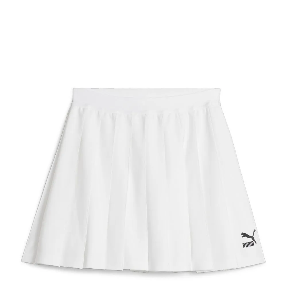 PUMA CLASSICS WOMEN'S PLEATED SKIRT PUMA WHITE