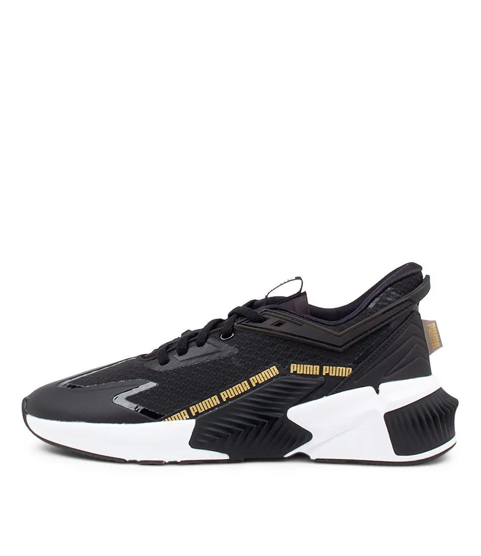 PUMA Provoke Xt Ftr Black Gold White Sneakers