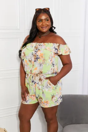 Pure Delight Floral Off-Shoulder Romper