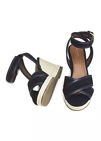 Radley London Ink Sunbeam Close Crossover Wedge Sandals | Grattan