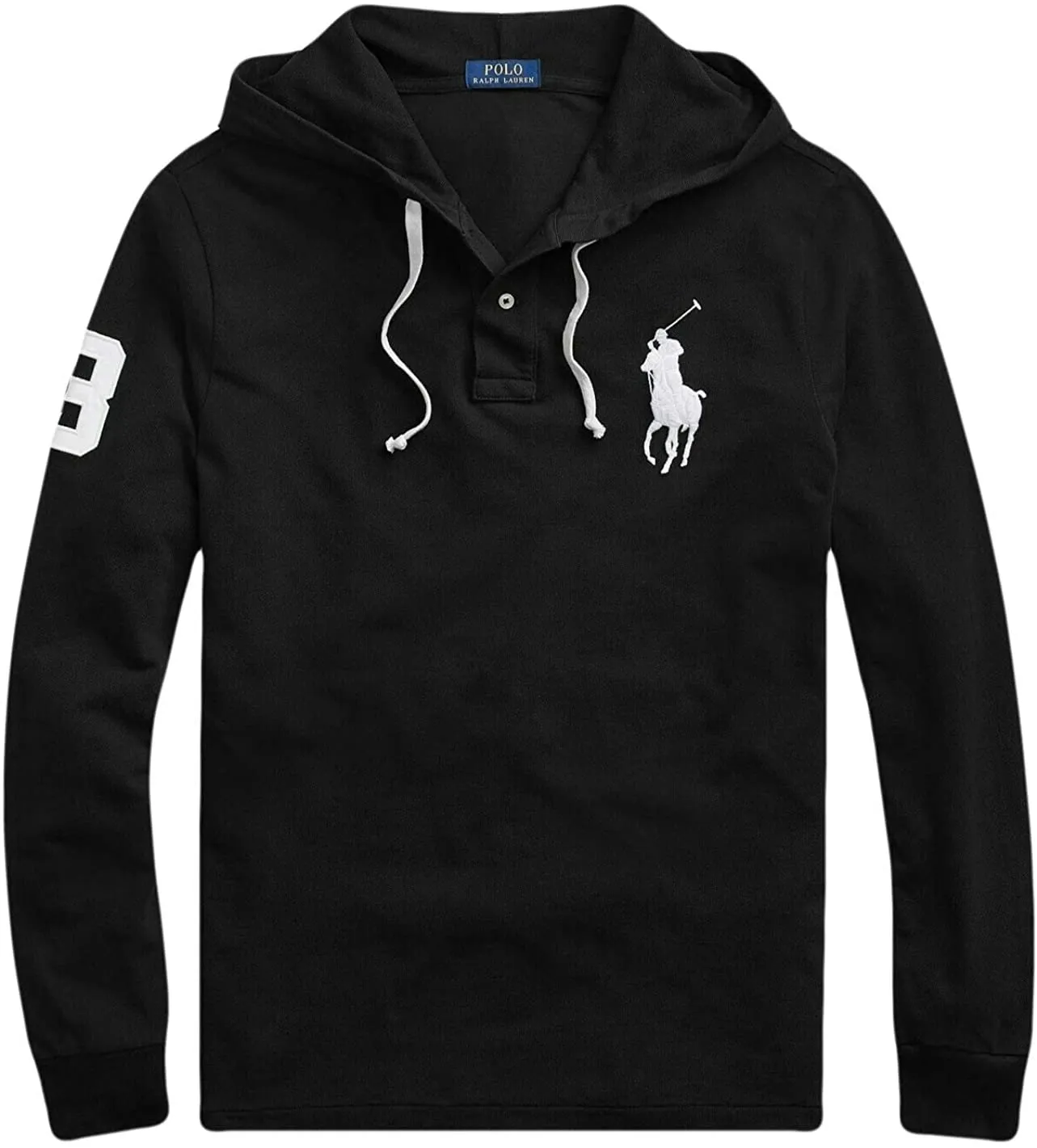 Ralph Lauren Polo Men's Cotton Mesh Big Pony Long Sleeve Hoodie