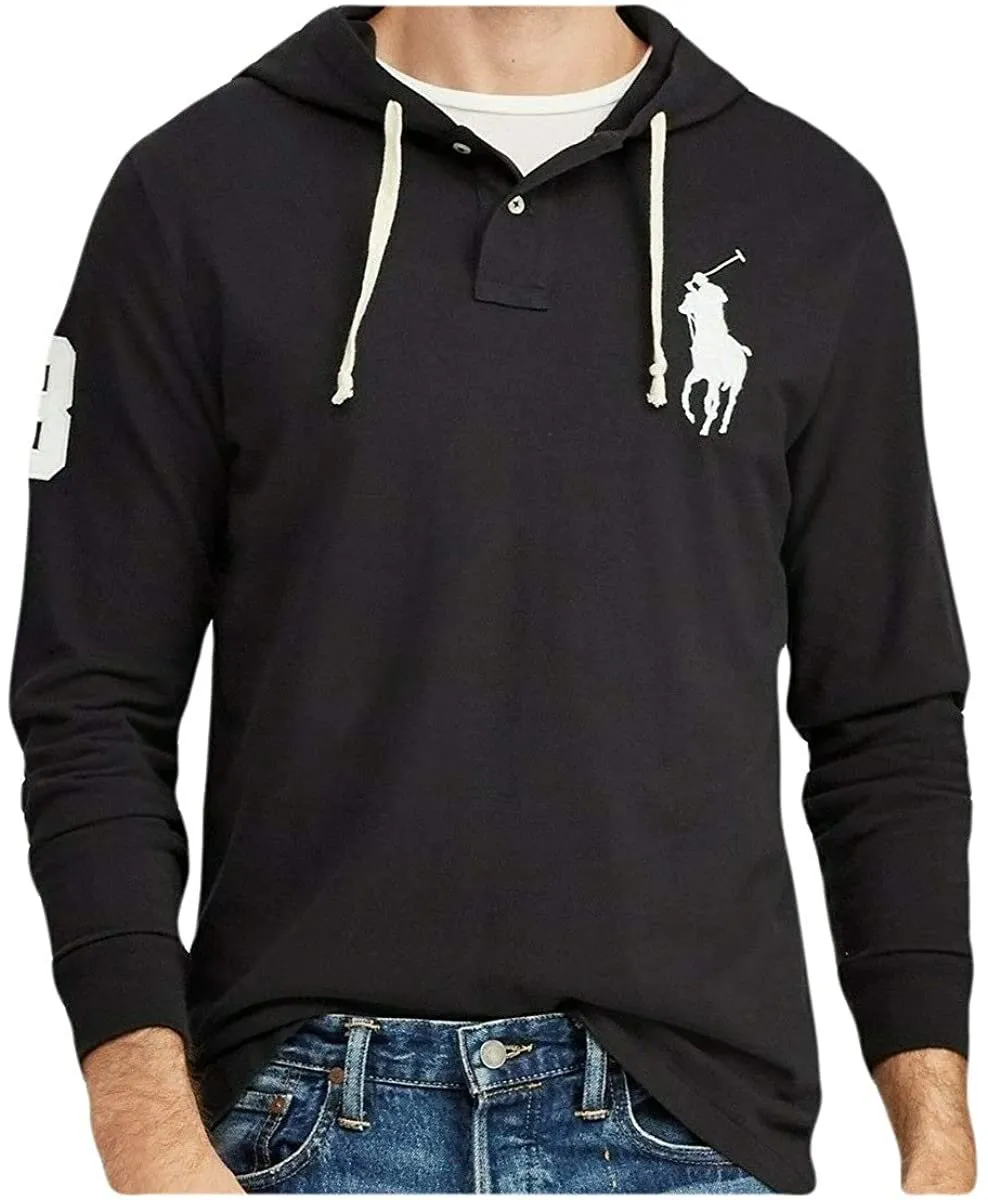 Ralph Lauren Polo Men's Cotton Mesh Big Pony Long Sleeve Hoodie