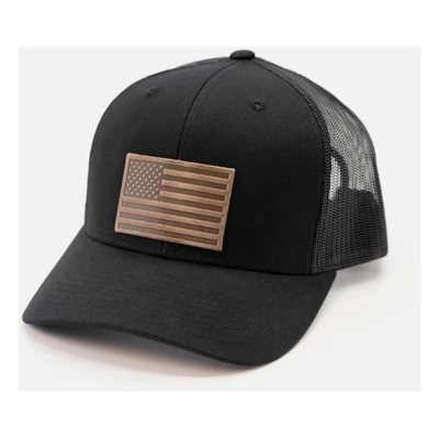 Range Leather American Flag Snapback Hat