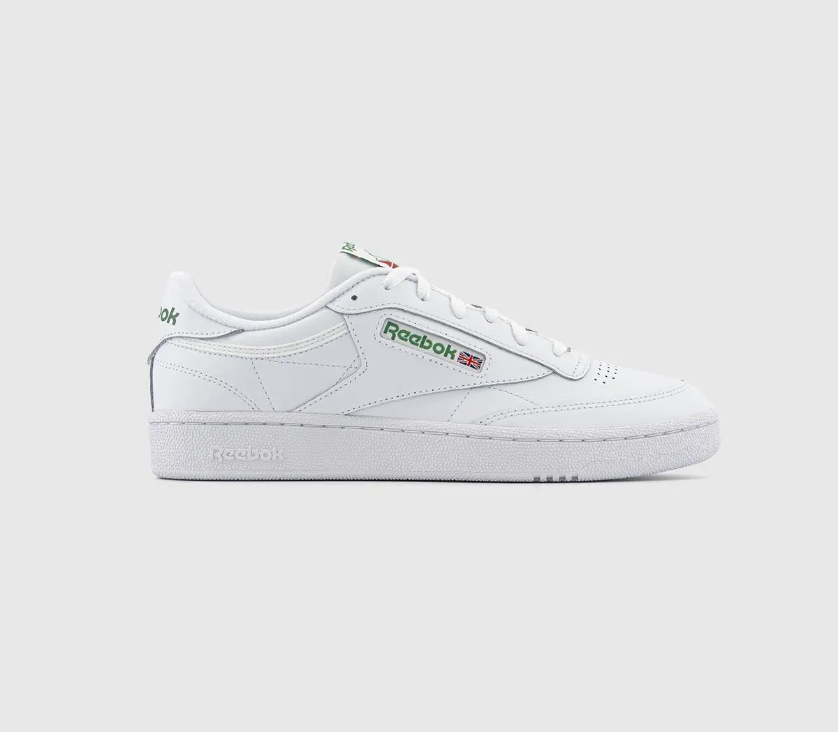 Reebok Club C 85 Trainers  White Green