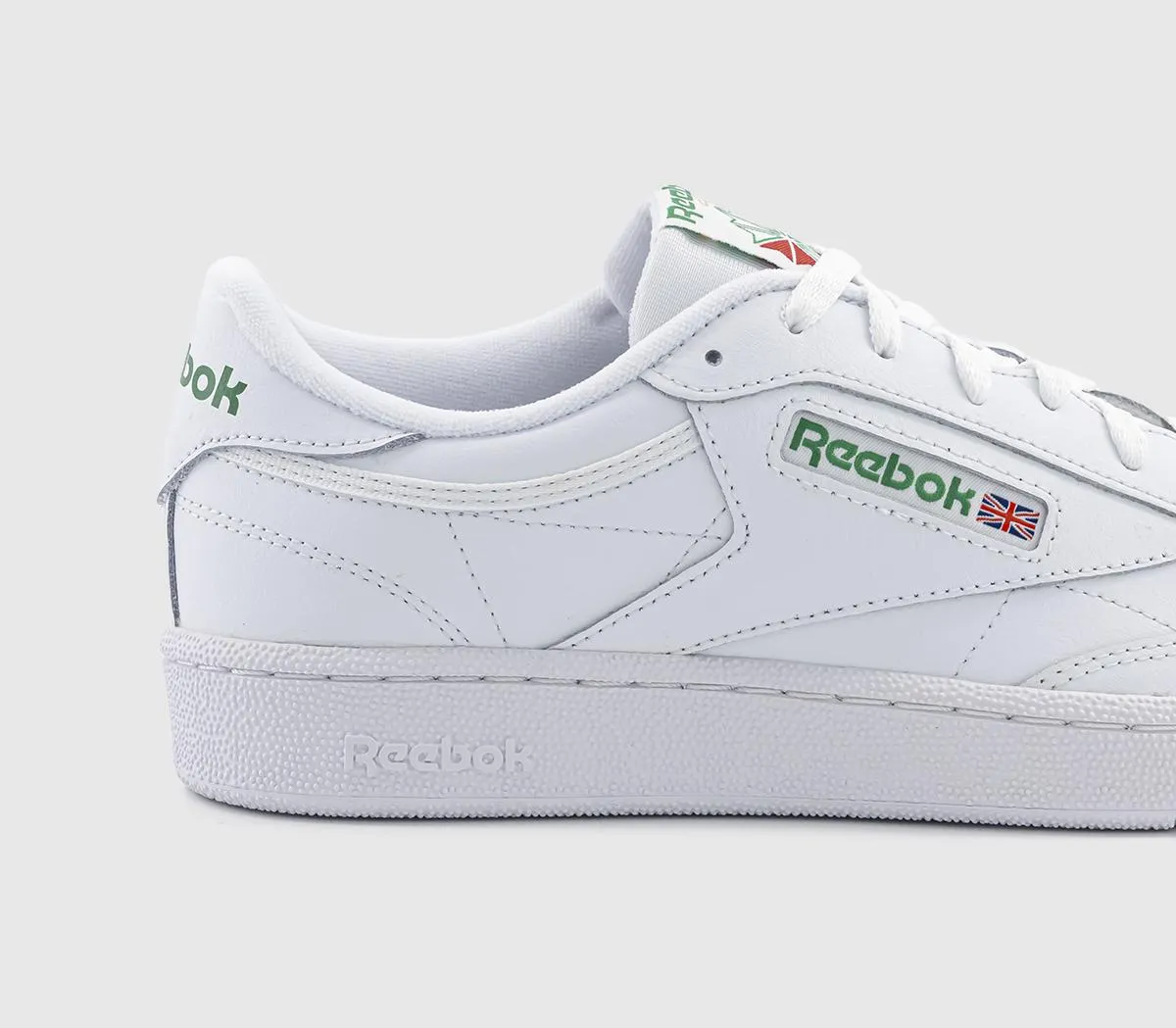 Reebok Club C 85 Trainers  White Green