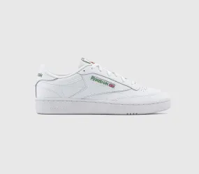 Reebok Club C 85 Trainers  White Green