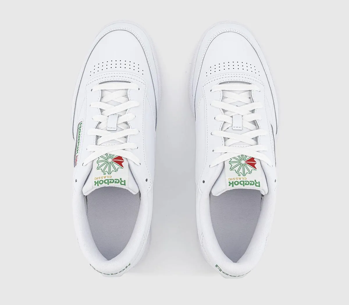 Reebok Club C 85 Trainers  White Green