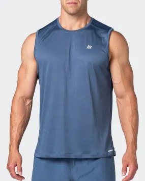 Reflective Training Tank - Denim Blue