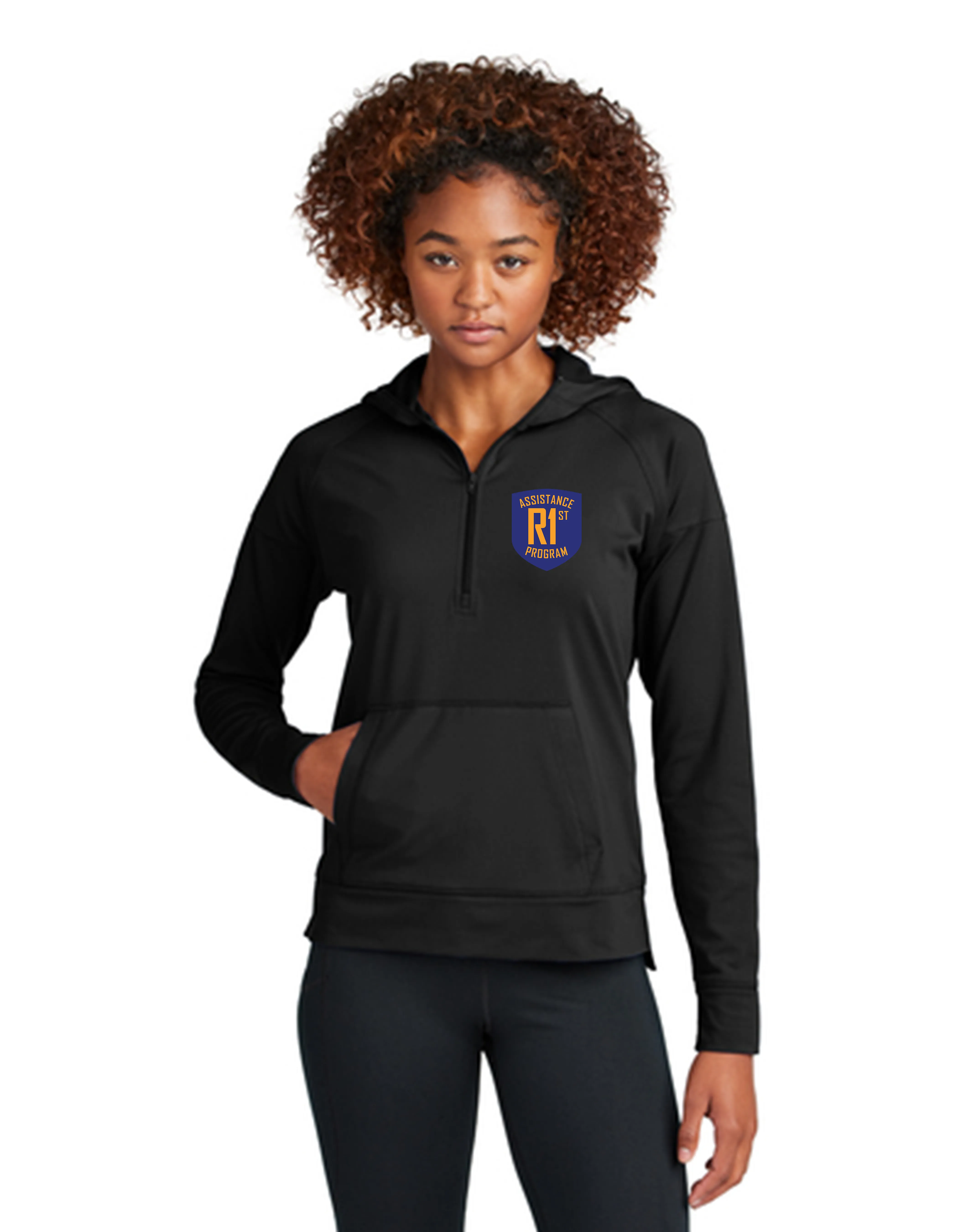 Responder 1st Women's 1/2 Zip Sport Wick Stretch Hoodie