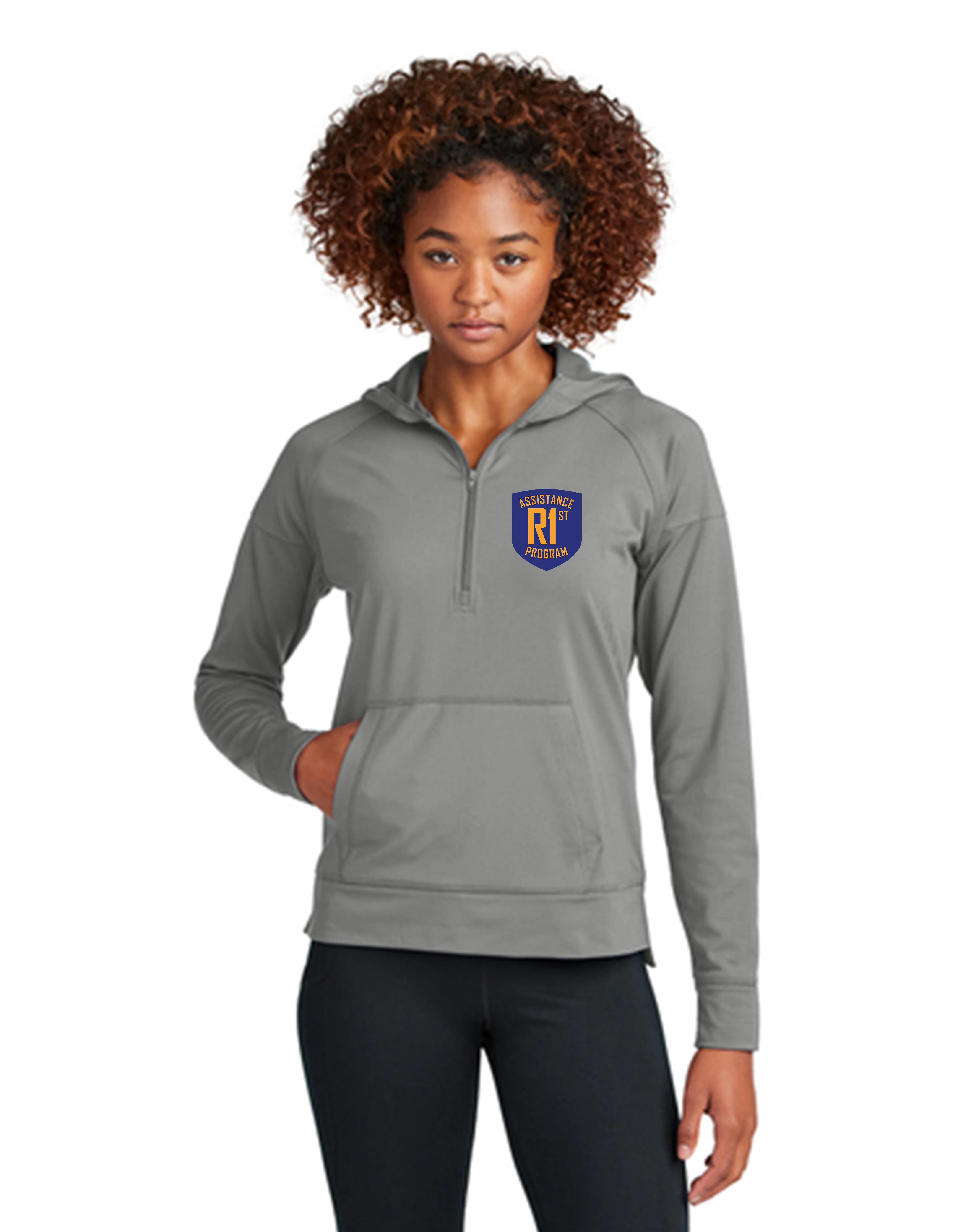 Responder 1st Women's 1/2 Zip Sport Wick Stretch Hoodie