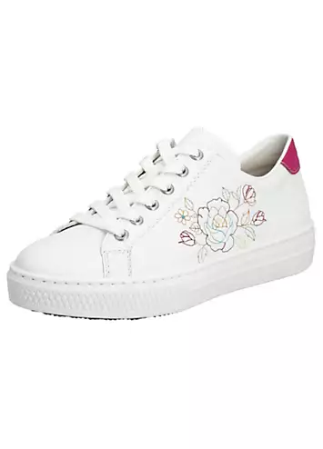 Rieker Floral Print Lace-Up Trainers | Grattan