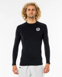 Rip Curl Thermopro Long Sleeve Thermal Rash Vest - Black