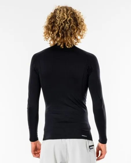 Rip Curl Thermopro Long Sleeve Thermal Rash Vest - Black