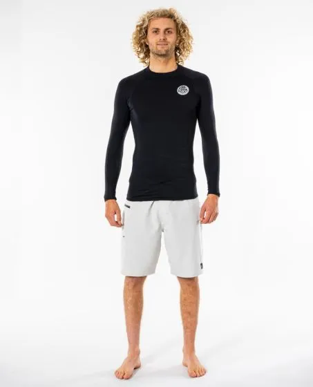 Rip Curl Thermopro Long Sleeve Thermal Rash Vest - Black