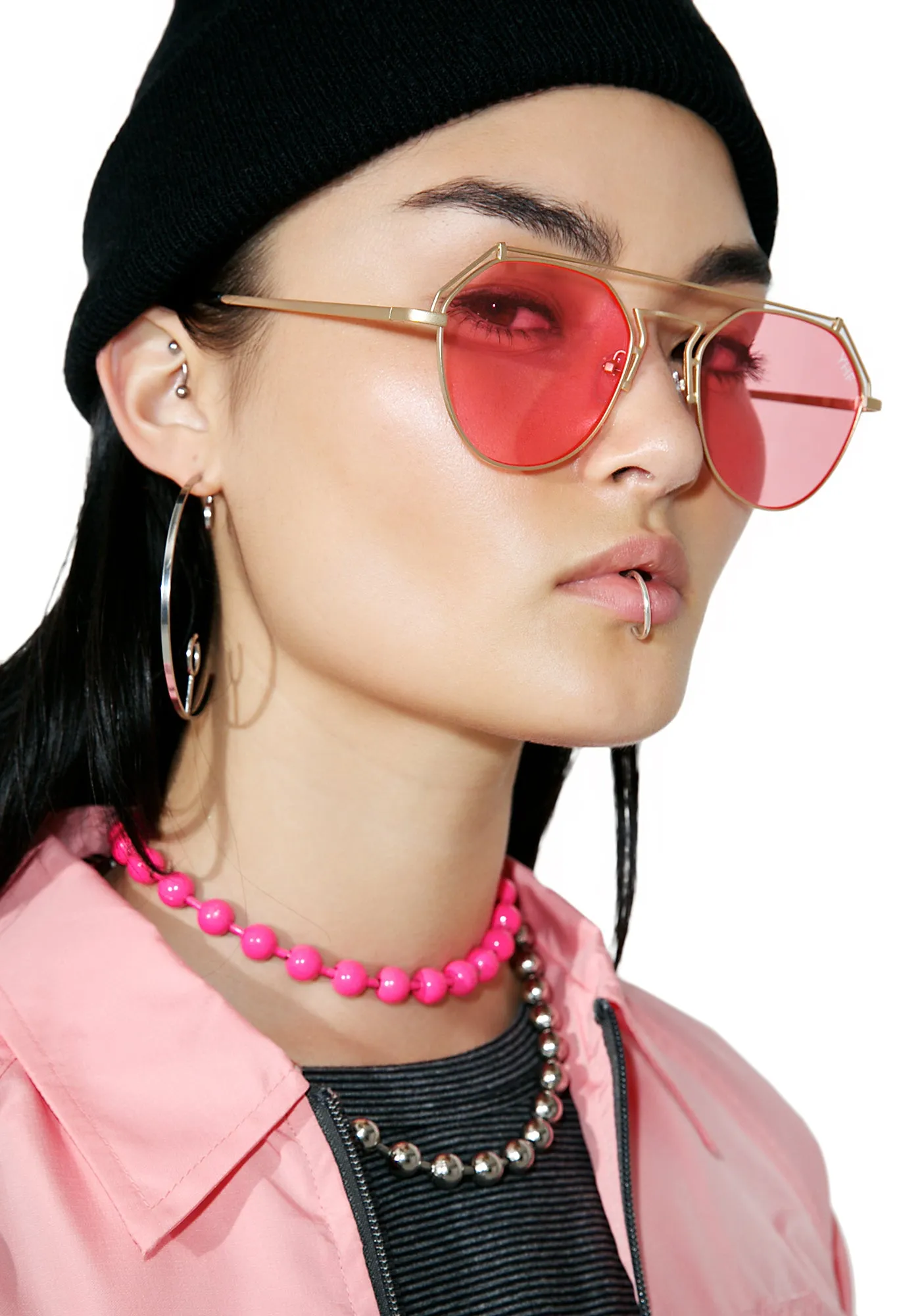 Rose Stephanie Matte Sunglasses-