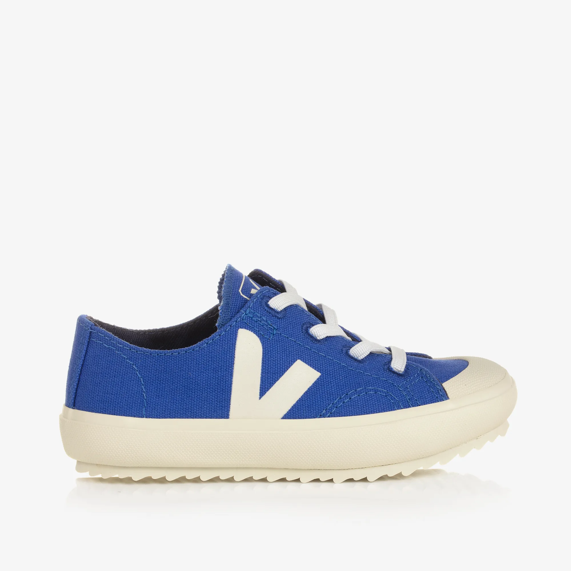 Royal Blue & Ivory Canvas Flip Trainers