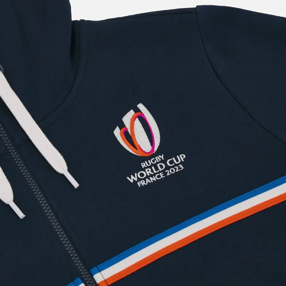 Rugby world cup 2023 woman full zip cotton hooded sweatshirt