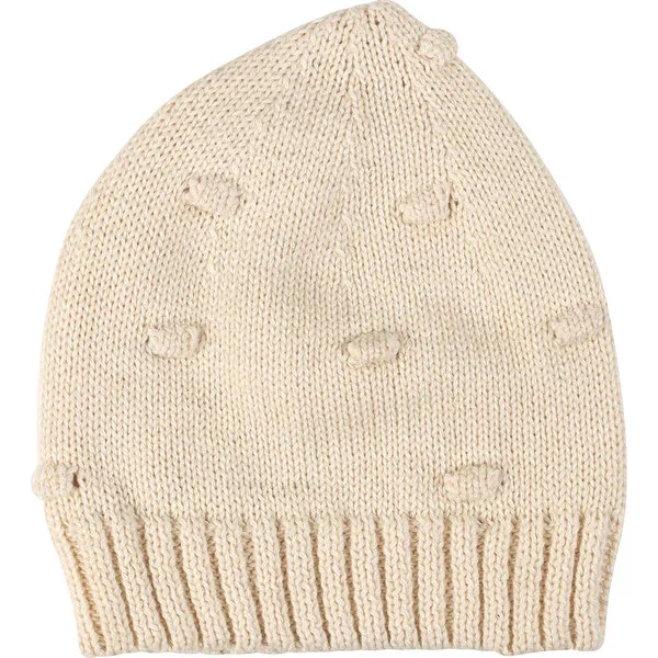 Sammy + Nat Organic Poppy Knit Hat, Natural