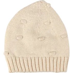 Sammy + Nat Organic Poppy Knit Hat, Natural