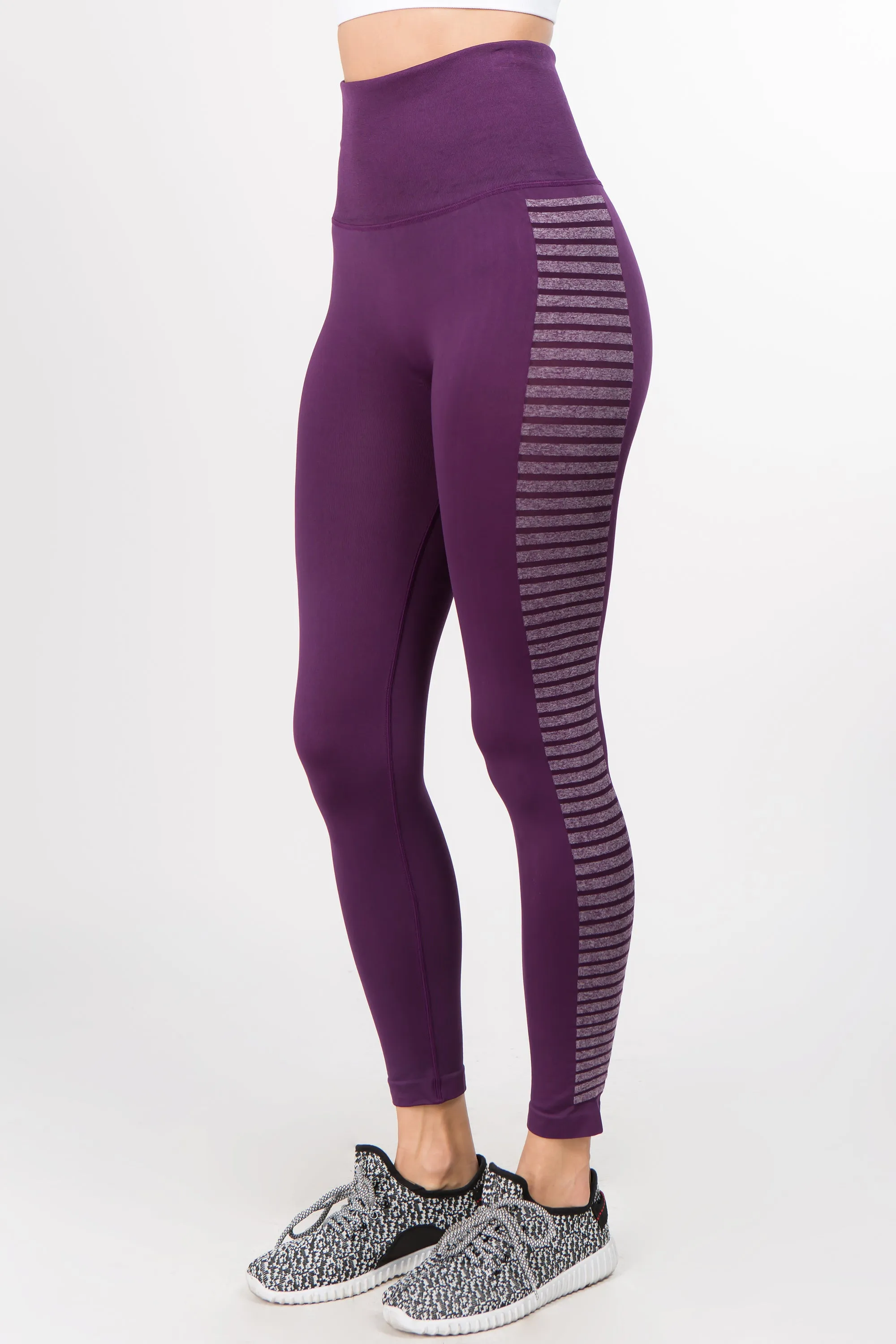 Side Flex Stripe Performance Leggings