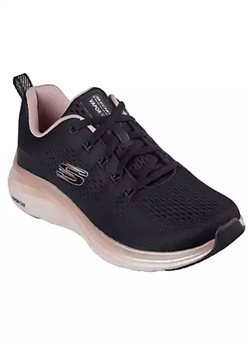 Skechers Black Mesh Vapor Foam Midnight Glimmer Trainers | Grattan