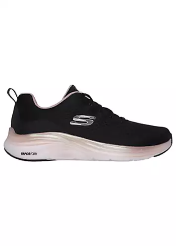 Skechers Black Mesh Vapor Foam Midnight Glimmer Trainers | Grattan