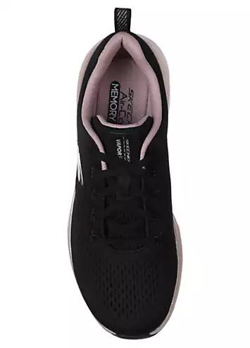 Skechers Black Mesh Vapor Foam Midnight Glimmer Trainers | Grattan