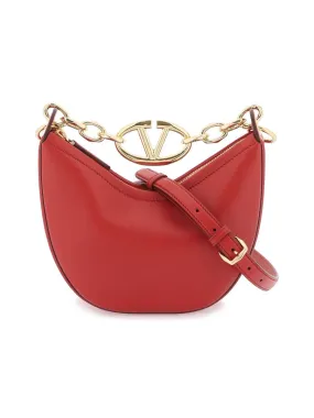 Small Vlogo Moon Bag in Nappa Leather