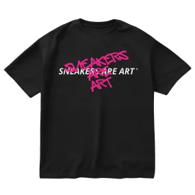 Sneakers Are Art Graffiti Ladies OS Jersey Crop Tee