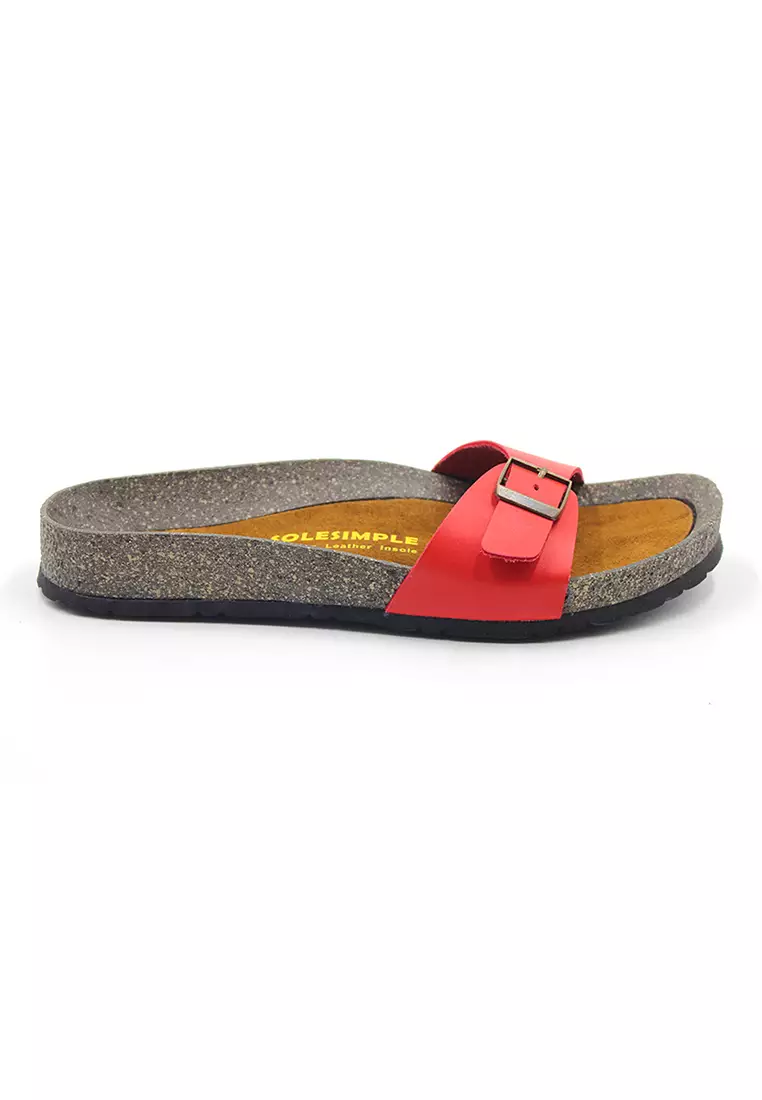 SoleSimple Lyon - Red Sandals & Flip Flops & Slipper