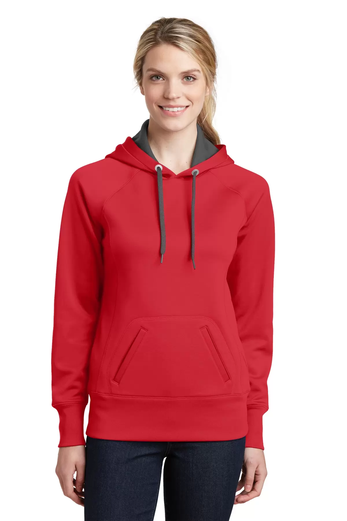 Sport Tek LST250 Sport-Tek Ladies Tech Fleece Hooded Sweatshirt SKU: LST250