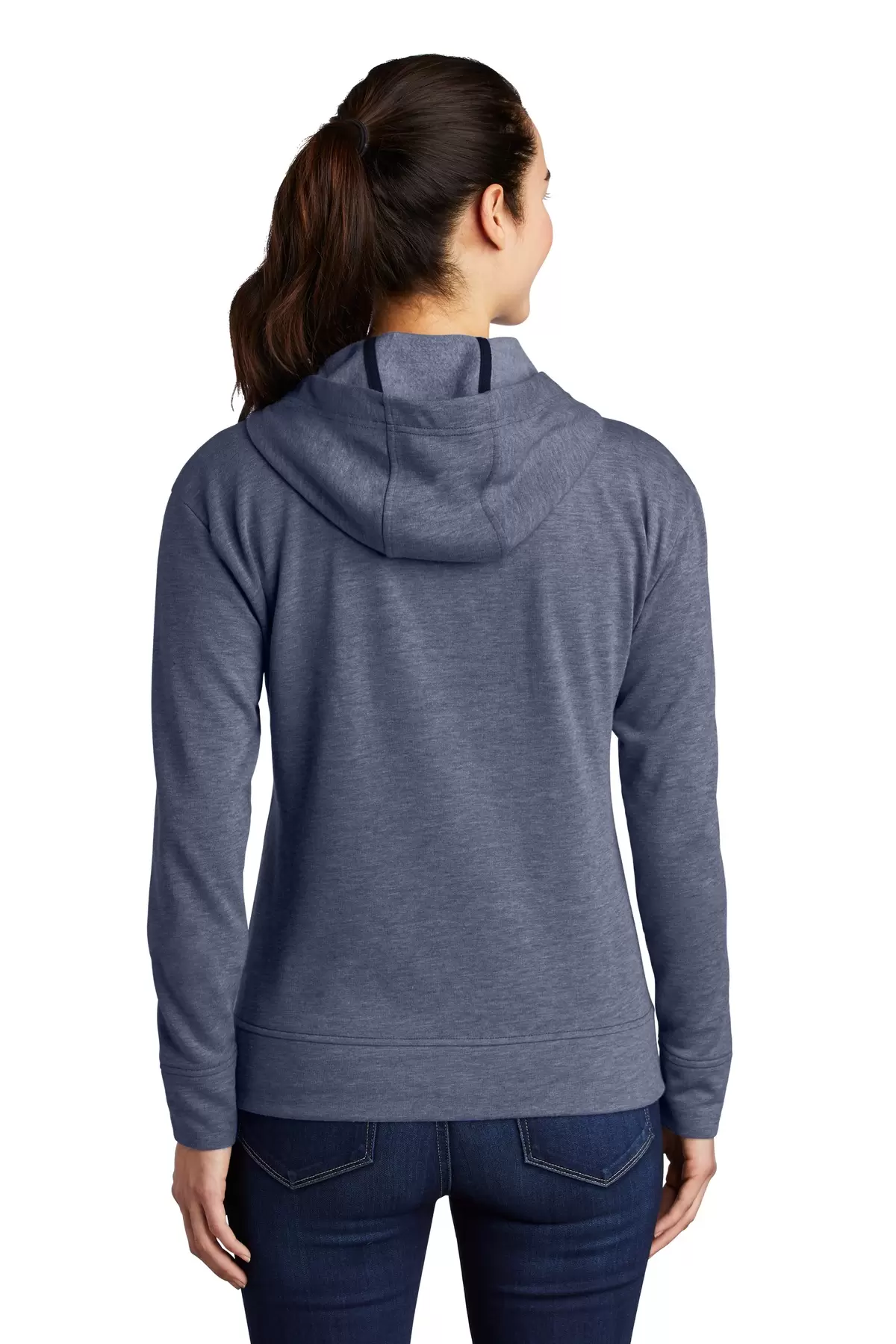 Sport Tek LST293 Sport-Tek    Ladies PosiCharge    Tri-Blend Wicking Fleece Full-Zip Hooded Jacket SKU: LST293