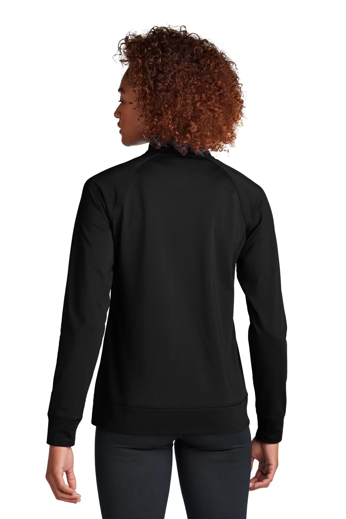 Sport Tek LST857 Sport-Tek Ladies Sport-Wick Stretch Full-Zip Cadet Jacket SKU: LST857