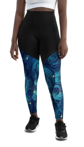 Starry Night Compression Leggings