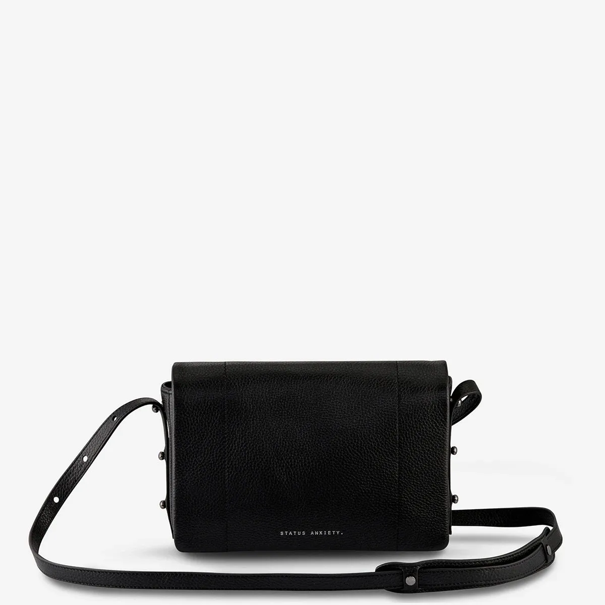 Status Anxiety WOMENS SUCCUMB LEATHER BAG - BLACK