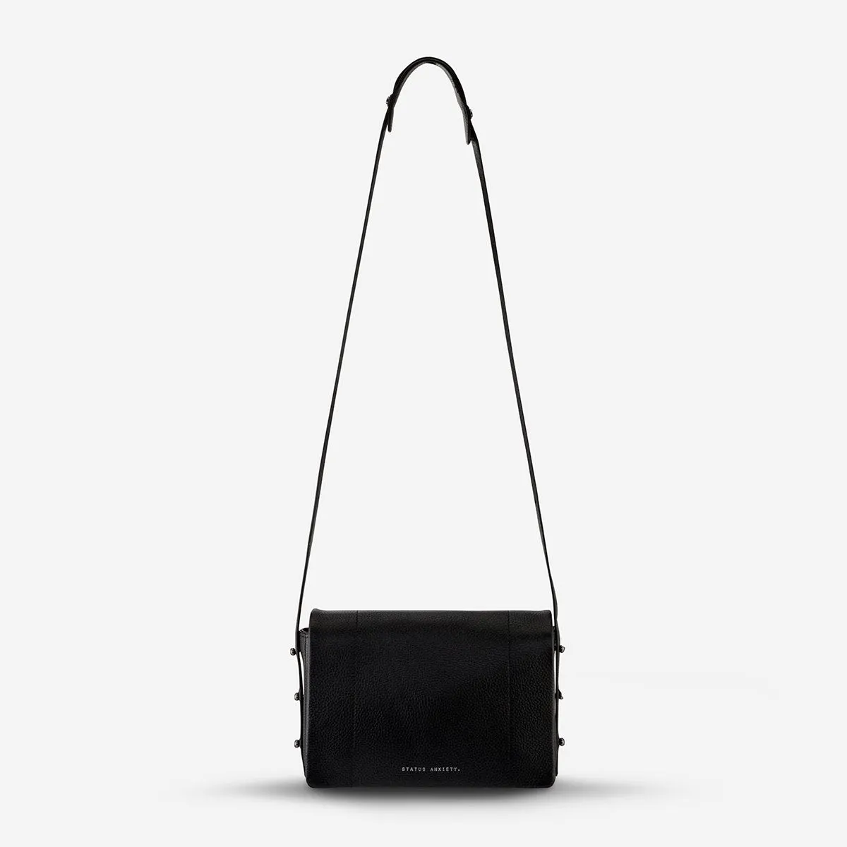 Status Anxiety WOMENS SUCCUMB LEATHER BAG - BLACK