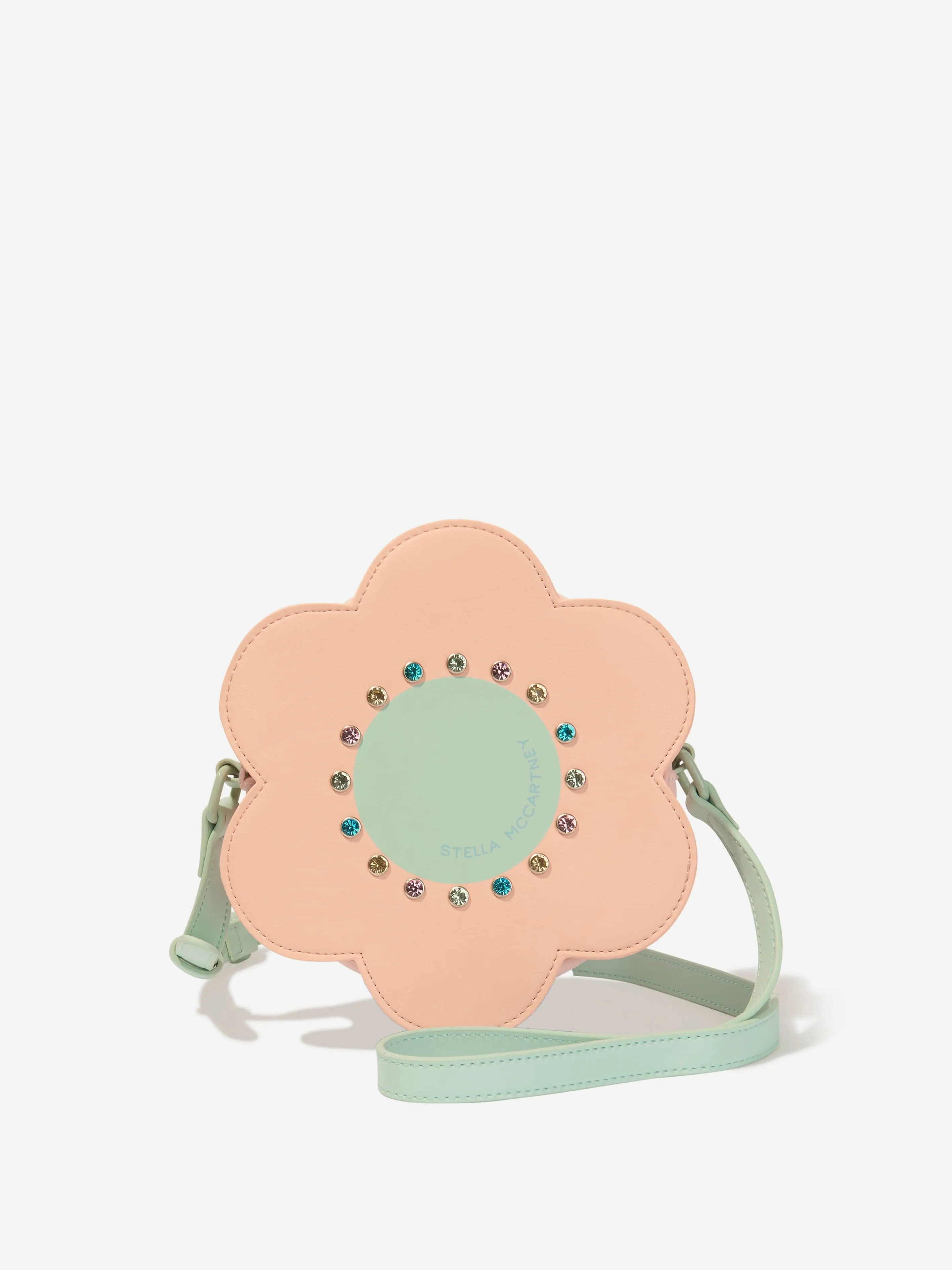 Stella McCartney Girls Flower Shoulder Bag in Pink (15cm)